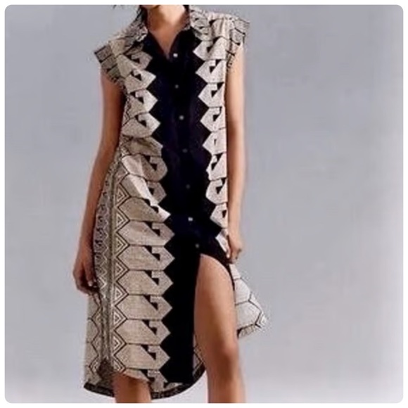 Anthropologie Dresses & Skirts - NWT Anthropologie Maeve The Lillian Button-Front Cotton Midi Dress, L